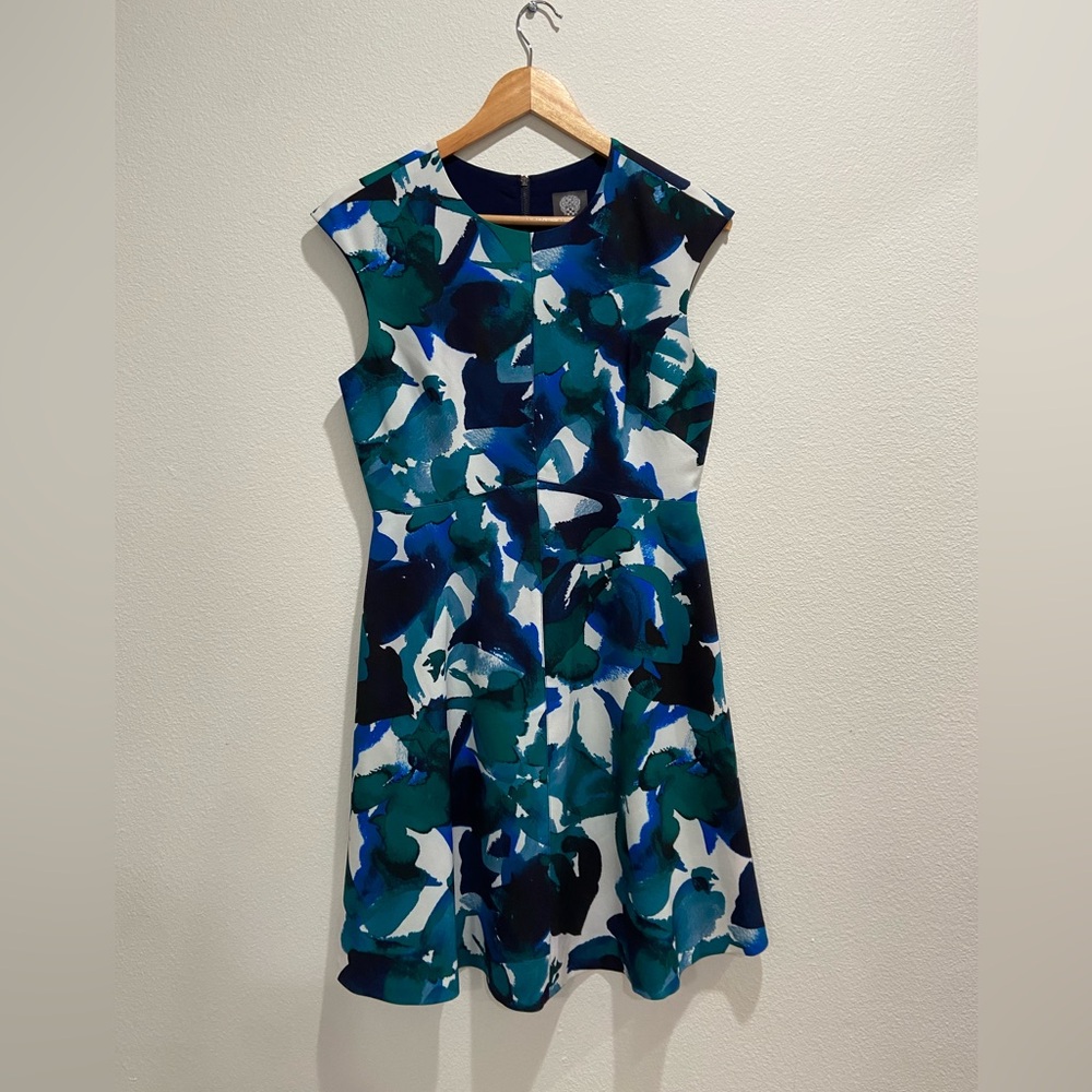Vince Camuto Teal, Blue, and Navy Dress size 6